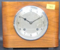 ART DECO GARRARDS OF LONDON WALNUT MANTLE CLOCK