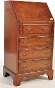 REGENCY REVIVAL BURR WALNUT VENEER LADIES BUREAU