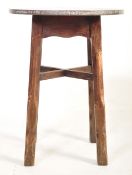 19TH CENTURY ARTS & CRAFTS COPPER & OAK TAVERN TABLE