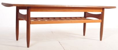 BRITISH MODERN DESIGN - TEAK WOOD LONG JOHN COFFEE TABLE