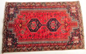 LARGE 20TH CENTURY PERSIAN QASHQAI FLOOR RUG CARPET