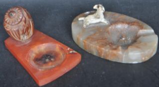 PAIR OF VINTAGE ASHTRAYS