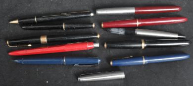 COLLECTION OF VINTAGE 20TH CENTURY FOUNTAIN PENS