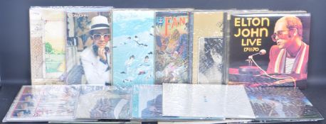 LARGE COLLECTION OF ELTON JOHN LP VINYL RECORDS