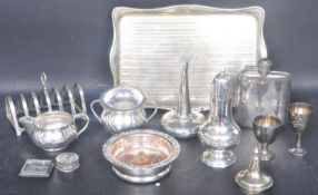 COLLECTION OF VINTAGE 20TH CENTURY SILVER PLATE ITEMS