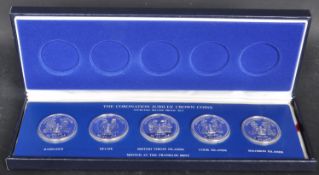 1978 FRANKLIN MINT SILVER ANNIVERSARY CORONATION SILVER COIN SET
