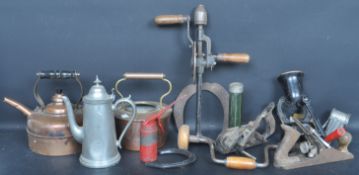 LARGE COLLECTION OF VINTAGE 20TH CENTURY COPPER AND METAL WARE