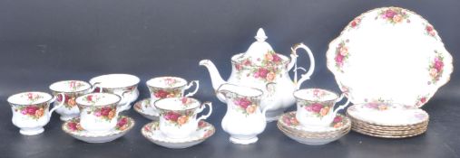 ROYAL ALBERT OLD COUNTRY ROSES BONE CHINA TEA SERVICE