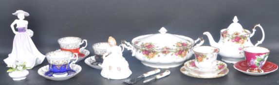 COLLECTION OF ROYAL ALBERT, ROYAL DOULTON & COALPORT