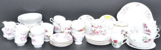 COLLECTION OF VINTAGE 20TH CENTURY ROYAL STAFFORDSHIRE BONE CHINA