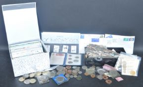 COLLECTION OF VINTAGE 20TH CENTURY STAMP & POSTCARDS RELATED EPHEMERA