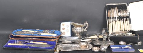 COLLECTION OF VINTAGE 20TH CENTURY SILVER PLATE