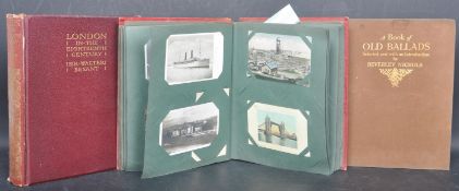 VINTAGE SOUTH AFRICAN POSTCARD ALBUM & VIEWS + BOOKS