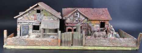 ORIGINAL VINTAGE GERMAN ELASTOLIN MODEL FARM