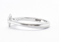 HALLMARKED PLATINUM & DIAMOND SINGLE STONE RING