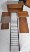 LADDERAX - PART MODULAR WALL UNIT WITH SHELVES, CUPBOARD ETC