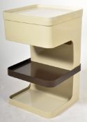 RETRO VINTAGE PROJECTION MOULDED STACKING SIDE TABLE