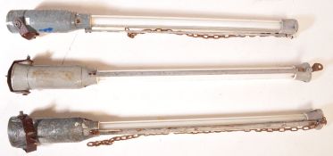 THREE LARGE INDUSTRIAL EXPLOSION PROOF LAMP LIGHTS