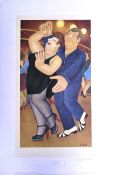 BERYL COOK (1926-2008) - DIRTY DANCING - SIGNED PRINT