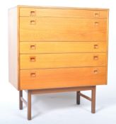 ALFRED COX - MID CENTURY DESIGNER TEAK CHEST OF DRAWERS