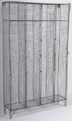 VINTAGE MID CENTURY INDUSTRIAL WIRE CAGE CABINET