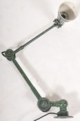 JOHN DUGDILL & CO - 1930S ART DECO INDUSTRIAL MOUNTABLE LAMP