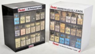 PAIR OF PENTEL LEAD ADVERTISING CABINETS
