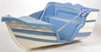 JUVENILE FIBERGLASS ROWING BOAT CAROUSEL KIDS RIDE