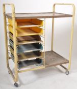 RETRO INDUSTRIAL FACTORY WORK TROLLEY WITH DRAWERS