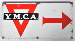 Y.M.C.A - MID 20TH CENTURY ADVERTISING ENAMEL SIGN BY CHROMO