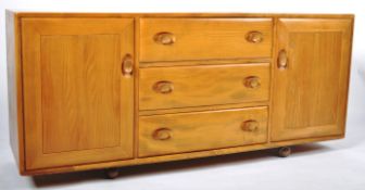 ERCOL - WINDSOR RANGE - RETRO BEECH AND ELM SIDEBOARD