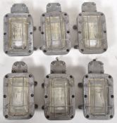 BULKHEAD TYPE 7040BX - MATCHING SET OF SIX INDUSTRIAL LIGHTS