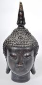 CONTEMPORARY BRONZE TIBETAN BUDDHA HEAD