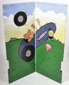 MID CENTURY PINK PANTHER DECORATED FAIRGROUND PAYBOOTH