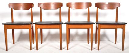 EON - ELLIOTTS OF NEWBURY - SET OF FOUR 1970'S TEAK DINING CHAIRS