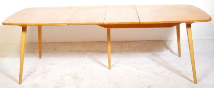 ERCOL GRAND PLANK EXTENDING BEECH AND ELM DINING TABLE