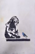 ROBERT DRIESSEN - BANKSY ART FORGER - GIRL WITH A BLUE BIRD