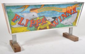 CROMPTONS FLIPPA WIN - 1960S FAIRGROUND LIGHTBOX