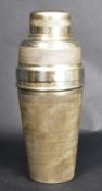 VINTAGE ART DECO SILVER PLATED COCKTAIL SHAKER