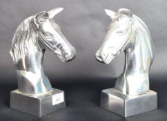 DECO STYLE ALUMINIUM HORSE BOOKENDS