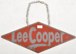 LEE COOPER - VINTAGE DOUBLE SIDED ADVERTISING SIGN