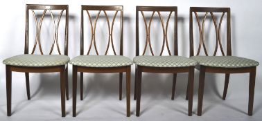 G PLAN - SET OF FOUR RETRO TEAK WOOD DINING CHAIRS