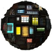 URBAN HEMISPHERE - BRUTALIST DYSTOPIAN 3D ART SCULPTURE