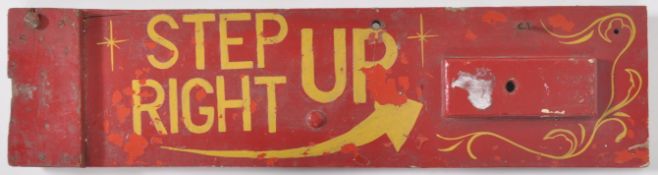 VINTAGE FAIRGROUND HAND PAINTED SIGN - 