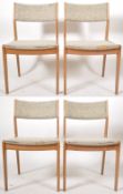 JOHANNES ANDERSEN - ULDUM MØBELFABRIK (BELIEVED) SET OF FOUR CHAIRS