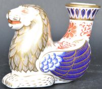 ROYAL CROWN DERBY IMARI LION CANDLESTICK