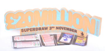 COLLECTION OF NATIONAL LOTTERY RELATED EPHEMERA