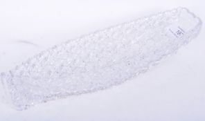 VICTORIAN EDWARD BOLTON PRESSED GLASS GRACE DARLING BOAT DISH