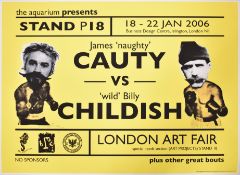 JAMES CAUTY & BILLY CHILDISH - SIGNED LONDON ART FAIR POSTER