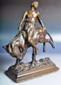 PAUL AICHELE - (1859-1910) - BRONZE FIGURINE GROUP